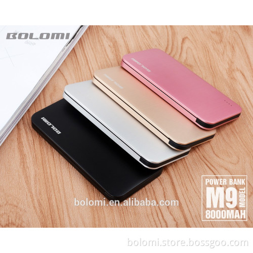 Aluminum alloy micro usb power bank/portable battery charge